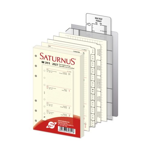 M231 Saturnus kalendárium barna műbőr - 2027