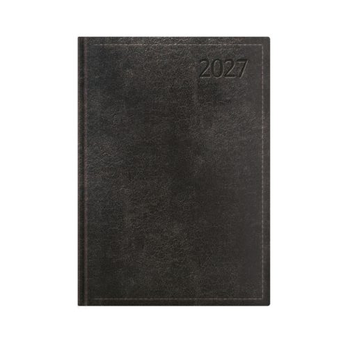 Traditional B5 heti határidőnapló fekete - 2027