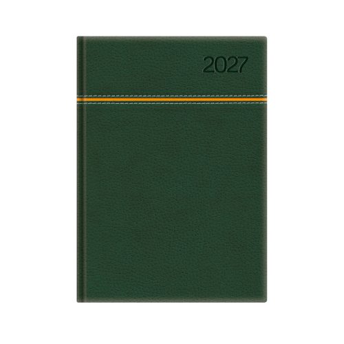 Young B5 heti határidőnapló zöld-narancs - 2027