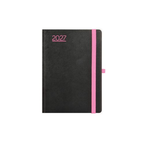 Nero B6 heti határidőnapló fekete-pink - 2027