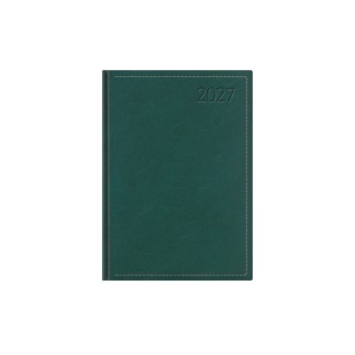 Traditional B6 heti határidőnapló zöld - 2027