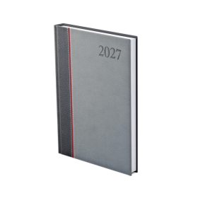   Groovy A5 heti határidőnapló antracit-piros-szürke - 2027
