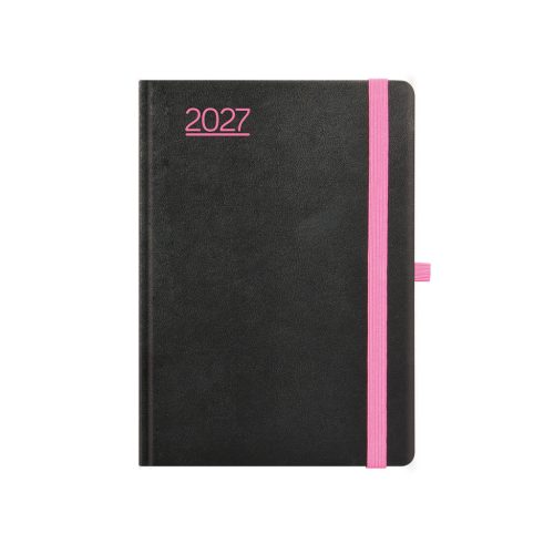 Nero A5 heti határidőnapló fekete-pink - 2027