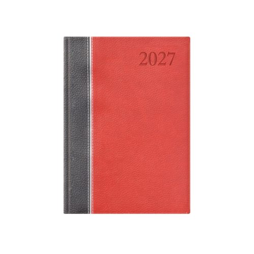 Groovy A5 napi határidőnapló antracit-ezüst-bordó - 2027