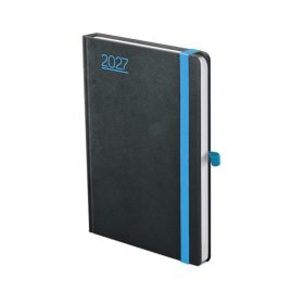 Nero A5 napi határidőnapló fekete-kék - 2027