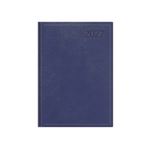 Traditional A5 napi határidőnapló kék - 2027