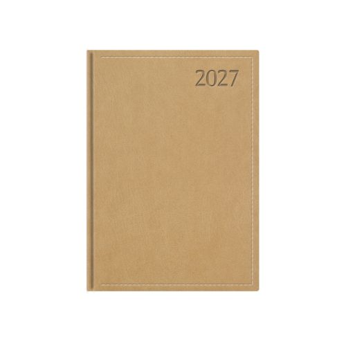 Traditional A5 napi határidőnapló bézs - 2027
