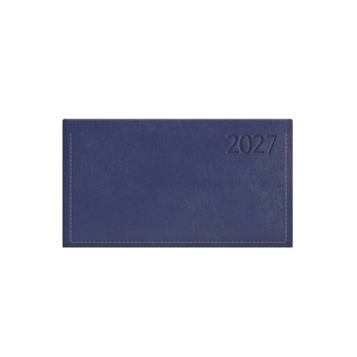 Traditional fekvő zsebnaptár kék - 2027