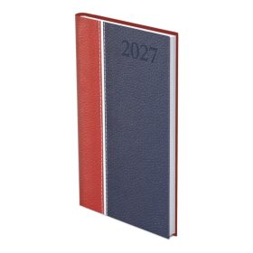 Groovy B5 álló zsebnaptár bordó-fehér-kék - 2027