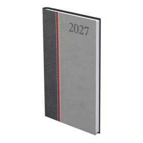 Groovy B5 álló zsebnaptár antracit-piros-szürke - 2027