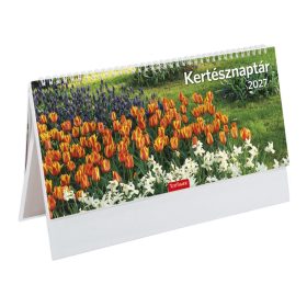 Kertész asztali naptár fehér álló táblával - 2027