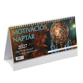   Motivációs asztali naptár fehér álló papírtáblával - 2027
