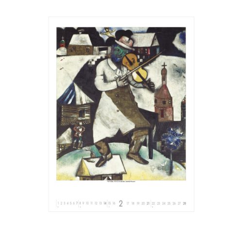 Marc Chagall falinaptár - 2027