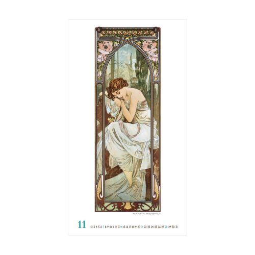 Alfons Mucha falinaptár - 2027