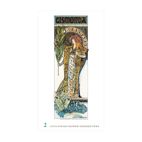 Alfons Mucha falinaptár - 2027