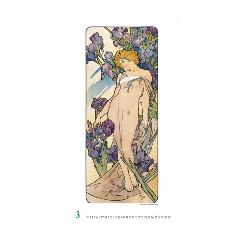 Alfons Mucha falinaptár - 2027