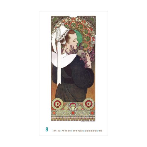 Alfons Mucha falinaptár - 2027