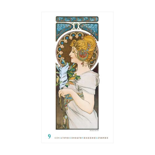 Alfons Mucha falinaptár - 2027