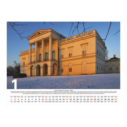 Magyarországi kastélyok  falinaptár - 2027