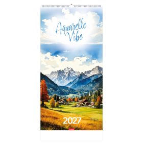 Aquarelle vibe falinaptár - 2027