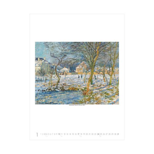 Claude Monet falinaptár - 2027