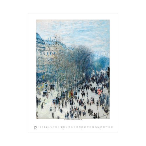 Claude Monet falinaptár - 2027
