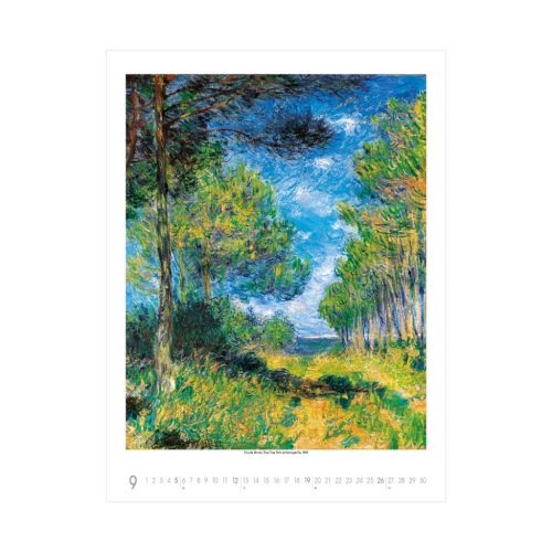 Claude Monet falinaptár - 2027